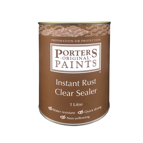 Porter's Paints Instant Rust Clear Sealer 1L